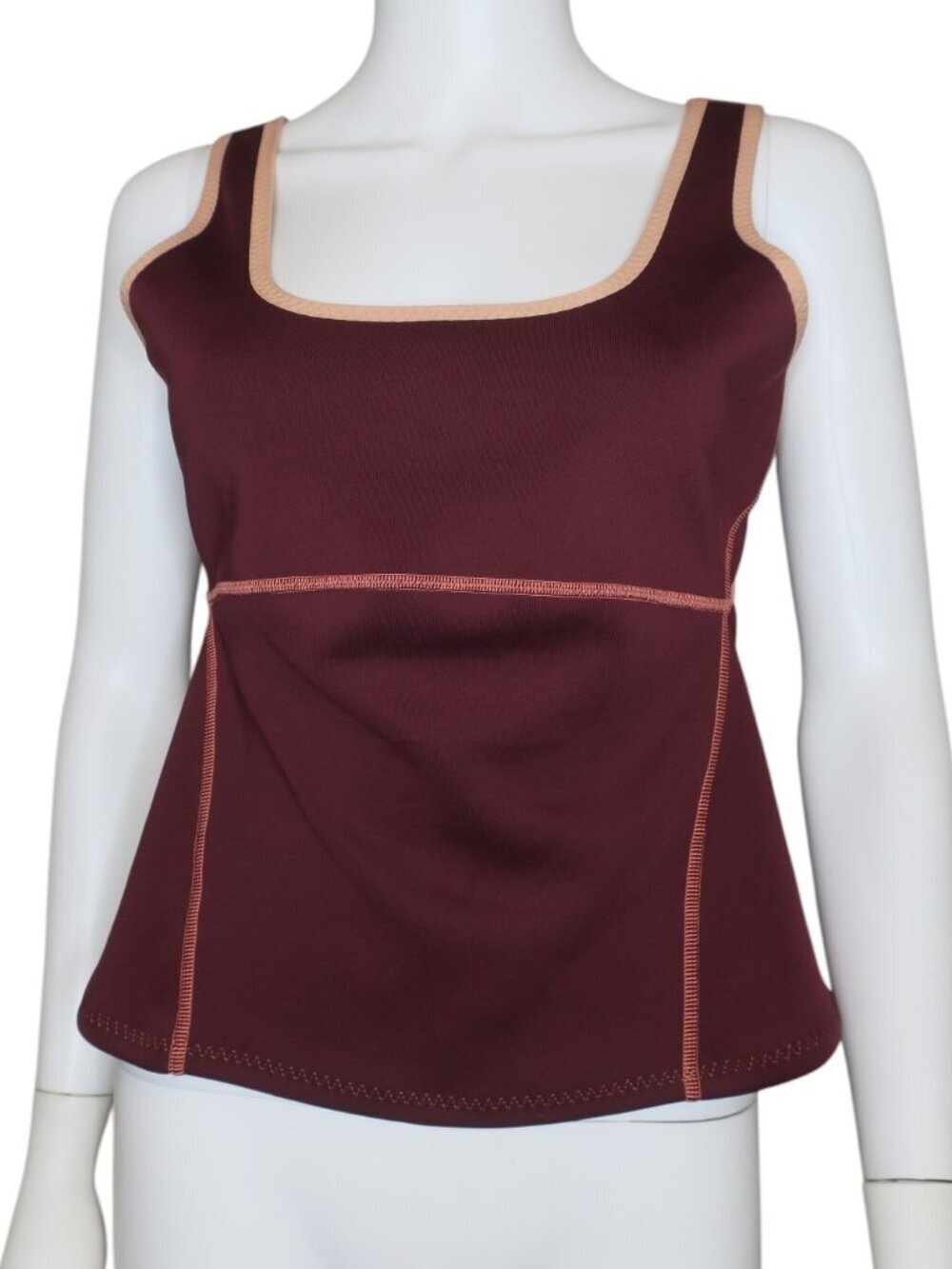 Fabletics Merlot St Tropez Coral XL Barrier Scuba Tank Top NWT $50 Athletic Top